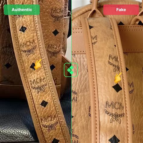 real mcm bag vs fake|authentic mcm handbags.